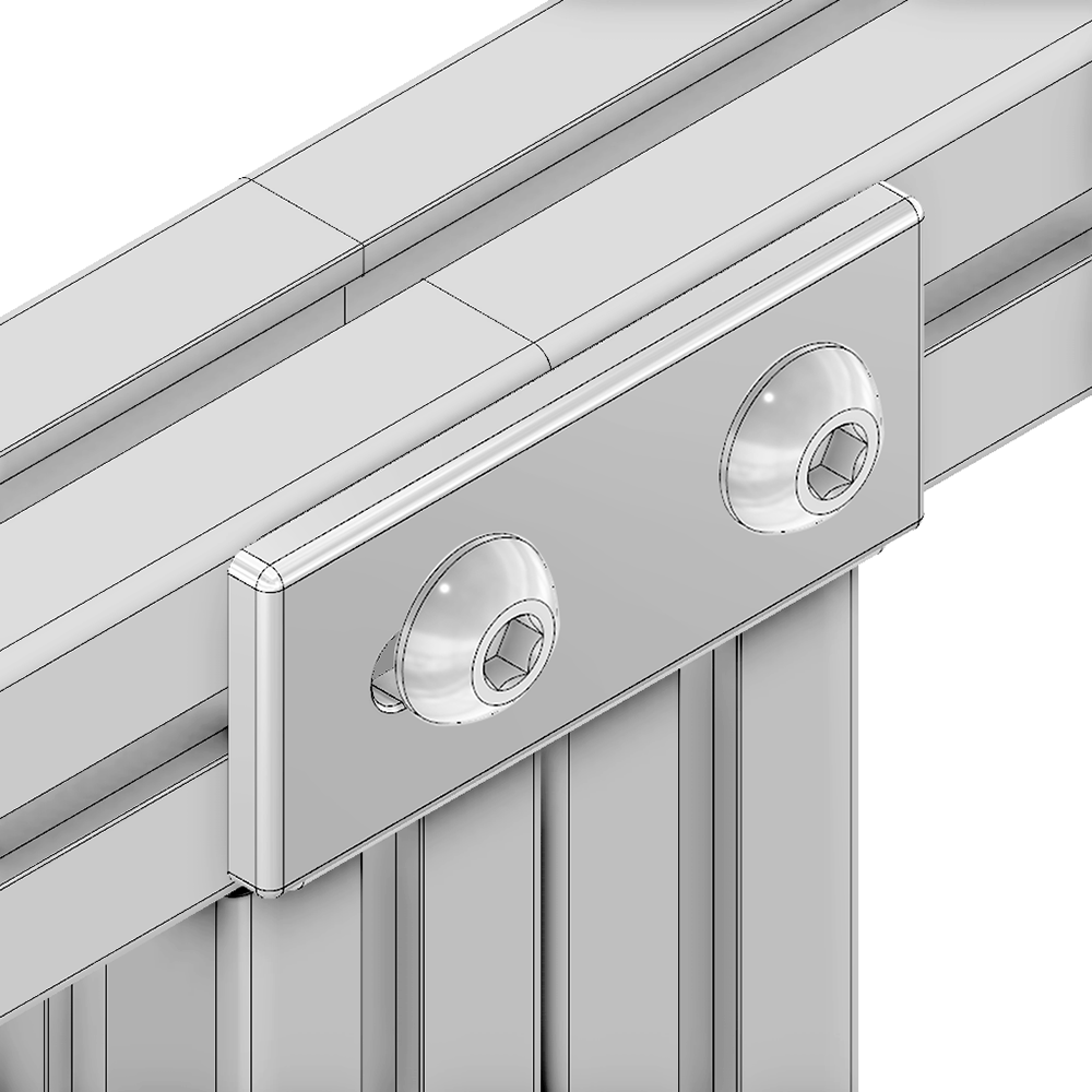 41-115-1 MODULAR SOLUTIONS FLAT PLATE<br>45 X 90 FLAT PLATE, W/ SLOTTED HOLE & HARDWARE